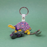 Tortoise Key Fob | Cream