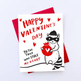 Heart Thief Valentine Card