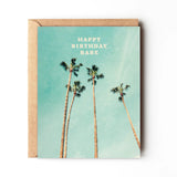Happy Birthday Babe Palm Card