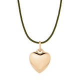 Aurelie Silk Cord Necklace | Moss