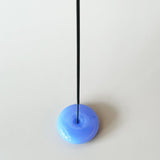 Bubble Incense Holder | Blue Milk Glass