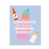Burrito Bundle Baby Card