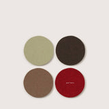 Bierfilzl Round Felt Coaster 4 Pack | Bonfire