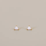 Mini Energy Gem Studs | White Opal