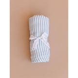 Muslin Cotton Swaddle | Blue Stripe
