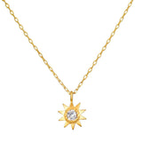 New Horizon Sun Necklace | White Topaz
