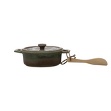 Stoneware Brie Baker | Green
