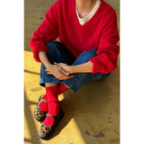 James Mohair Sweater | Red