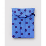 Puffy Laptop Sleeve 13"/14" | Blue Polka Dot