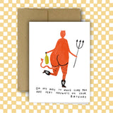 Naughty Birthday Card