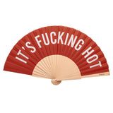 Wooden Fan | Fucking Hot Red