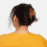 Baby Nimbus Claw Clip | Caramel Plaid