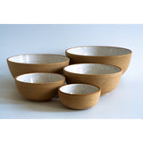 Ceramic Nesting Bowls | White + Nude