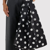 Standard Baggu | Silver Metallic Polka Dot