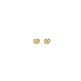 Tiny Pretzel Stud Earrings | 18K GV