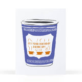 Coffee Cup Birthday Card