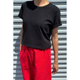 Organic Cotton Vintage Boy Tee | True Black