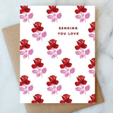 Sending Love Floral Card