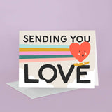 Skateboard Heart Card