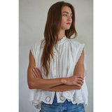 Talia Eyelet Top | Off White