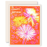 Happy Birthday Chrysanthemum Card