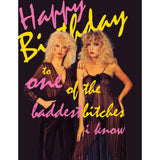 Baddest Bitches 80's Birthday Card