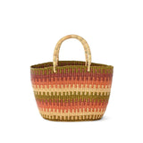 Olive Grove Patterned Grass Tote