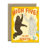 Beastie High Five Card