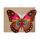 Rainbow Cut Out Butterfly Card