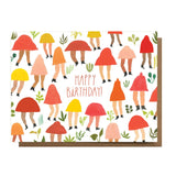 Happy Birthday Mushroom People Card