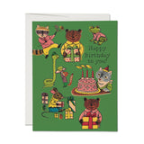 Critter Wishes Birthday Card