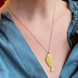 Big Sole Fish Necklace | Lurex