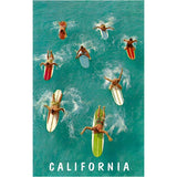California Surfers Postcard