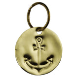 Pressed Brass Keychain | Anchor