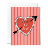 Be Mine Valentine Heart Card