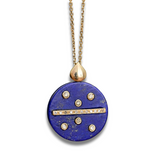 Lapis Charm Necklace | 10K Gold