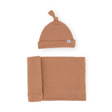 Swaddle + Hat Set | Terracotta