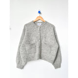 Amélie Alpaca Cardigan | Light Grey