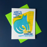 Sunbeam Cat Birthday Card