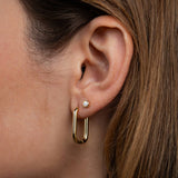 Simple Studs | White Opal