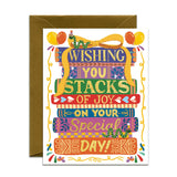 Stacks of Joy Birthday Card
