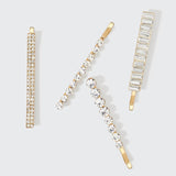 Rhinestone Bobby Pins | Set of 4