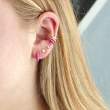 Tiny Heart Stud Earrings | 18K GV