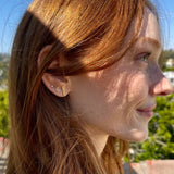 Tiny Pretzel Stud Earrings | 18K GV