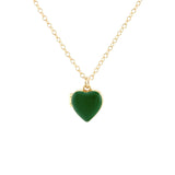 Kelly Green Enamel Heart Locket | 18K GV