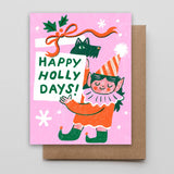 Happy Holly Days Doggie Card