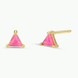 Energy Gem Studs | Pink Opal