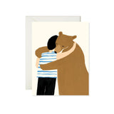 Bear Hug Sympathy Card