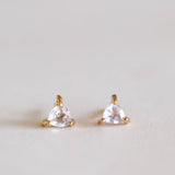 Mini Energy Gem Studs | Rose Quartz