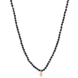 Corinne Beaded Necklace | Black Spinel